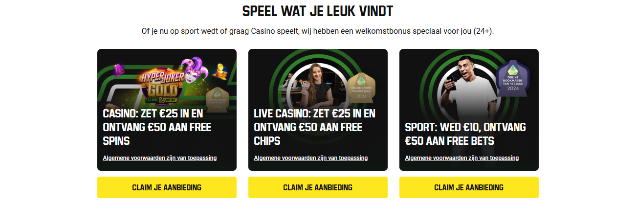 unibet welkomstbonus