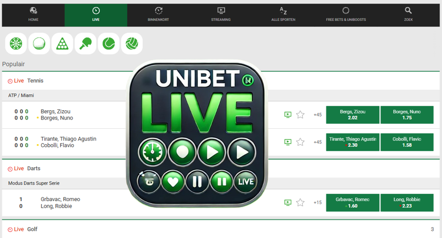 live sportwedden bij unibet nederland legaal